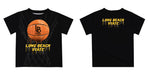 CSULB 49ers Original Dripping Basketball Gold T-Shirt by Vive La Fete - Vive La Fête - Online Apparel Store