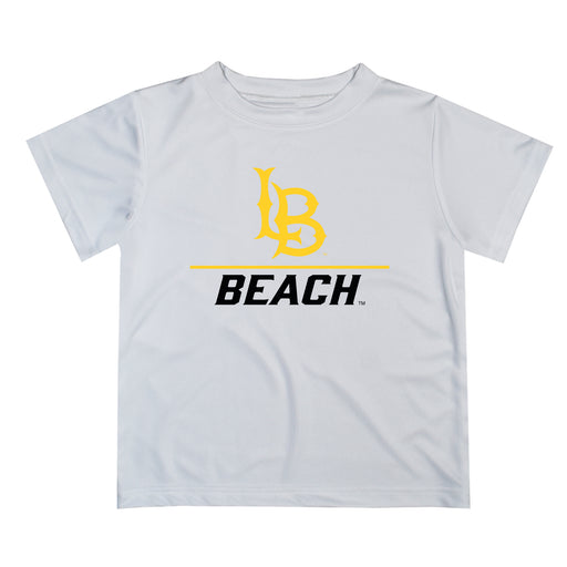 CSULB 49ers Vive La Fete Football V1 White Short Sleeve Tee Shirt