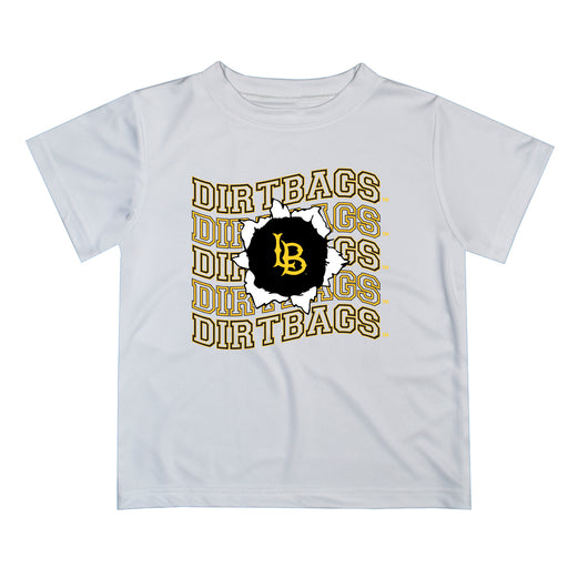 CSULB 49ers Vive La Fete  White Art V1 Short Sleeve Tee Shirt