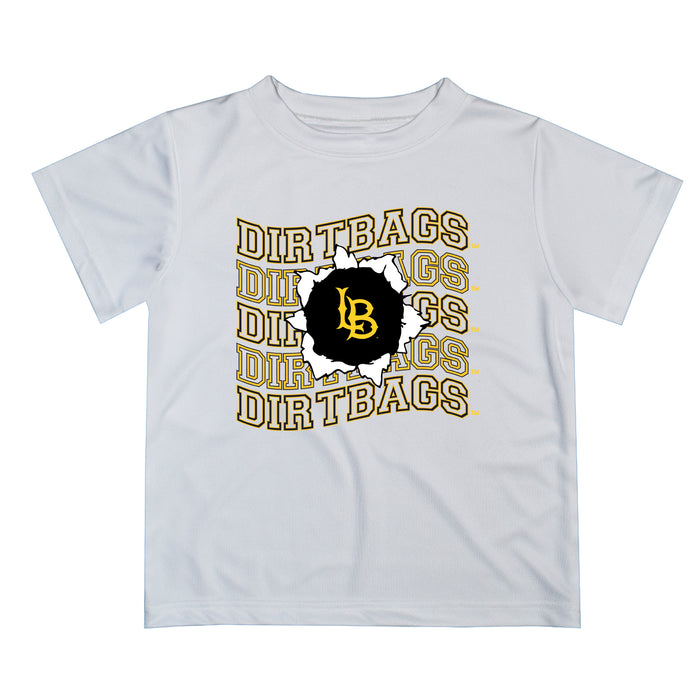 CSULB 49ers Vive La Fete  White Art V1 Short Sleeve Tee Shirt