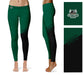 Cleveland State Vikings Vive la Fete Game Day Collegiate Leg Color Block Women Green Black Yoga Leggings - Vive La Fête - Online Apparel Store
