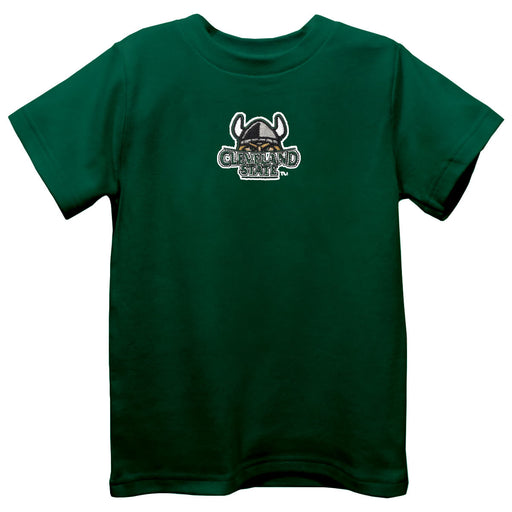 Cleveland State Vikings Embroidered Hunter Green knit Short Sleeve Boys Tee Shirt