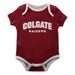 Colgate University Raiders Vive La Fete Infant Game Day Maroon Short Sleeve Onesie New Fan Logo and Mascot Bodysuit - Vive La Fête - Online Apparel Store