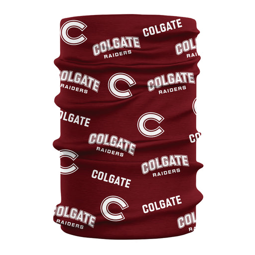 Colgate Raiders Vive La Fete All Over Logo Game Day  Collegiate Face Cover Soft 4-Way Stretch Neck Gaiter - Vive La Fête - Online Apparel Store
