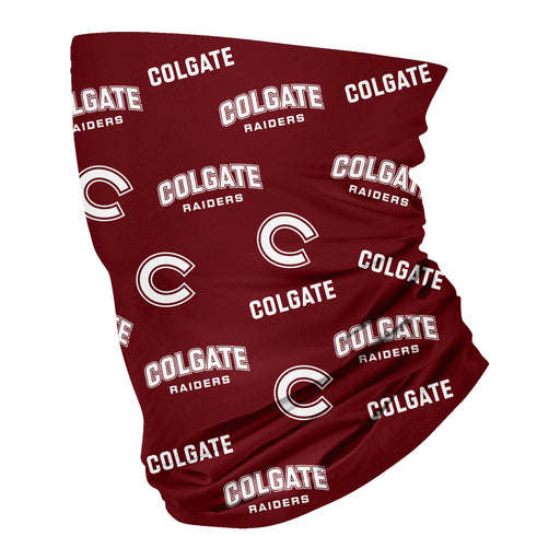 Colgate Raiders Vive La Fete All Over Logo Game Day  Collegiate Face Cover Soft 4-Way Stretch Neck Gaiter - Vive La Fête - Online Apparel Store