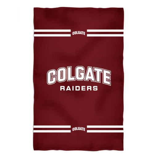 Colgate University Raiders Vive La Fete Game Day Absorvent Premium Maroon Beach Bath Towel 51 x 32" Logo and Stripes" - Vive La Fête - Online Apparel Store