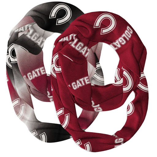 Colgate Raiders Vive La Fete All Over Logo Game Day Collegiate Women Set of 2 Light Weight Ultra Soft Infinity Scarfs