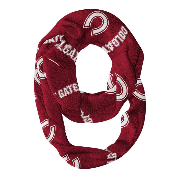 Colgate Raiders Vive La Fete Repeat Logo Game Day Collegiate Women Light Weight Ultra Soft Infinity Scarf