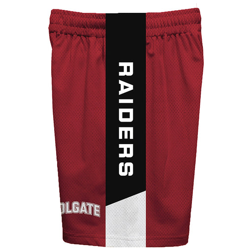 Colgate Raiders Vive La Fete Game Day Maroon Stripes Boys Solid Black Athletic Mesh Short - Vive La Fête - Online Apparel Store