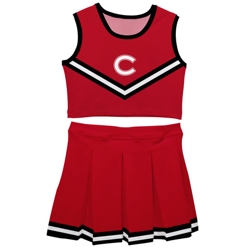 Colgate University Raiders Vive La Fete Game Day Maroon Sleeveless Cheerleader Set