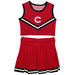 Colgate University Raiders Vive La Fete Game Day Maroon Sleeveless Cheerleader Set