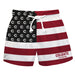 Colgate Raiders Vive La Fete Game Day Maroon White Black Flag Swimtrunks V1