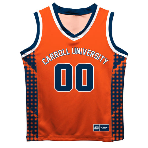 Carroll Pioneers Vive La Fete Game Day Orange Boys Fashion Basketball Top