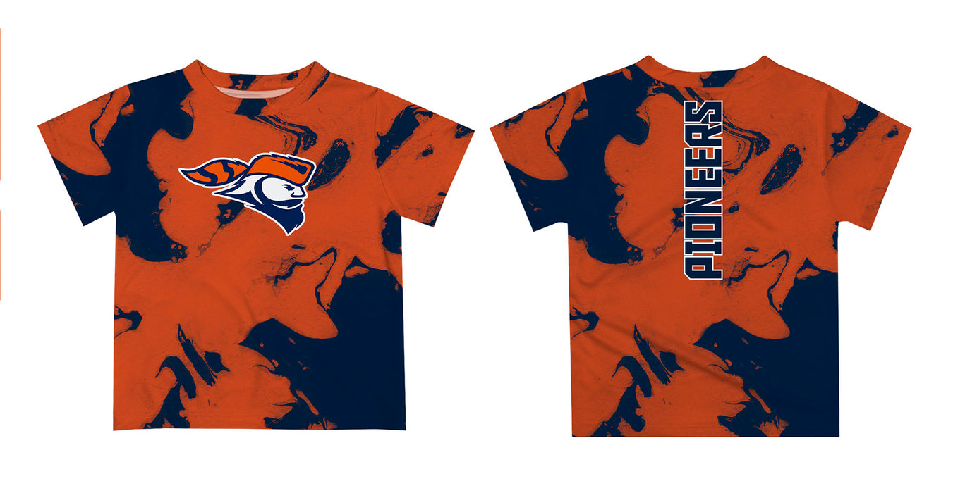 Carroll Pioneers Vive La Fete Marble Boys Game Day Orange Short Sleeve Tee - Vive La Fête - Online Apparel Store