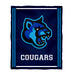 Cal State San Marcos Cougars Vive La Fete Kids Game Day Blue Plush Soft Minky Blanket 36 x 48 Mascot