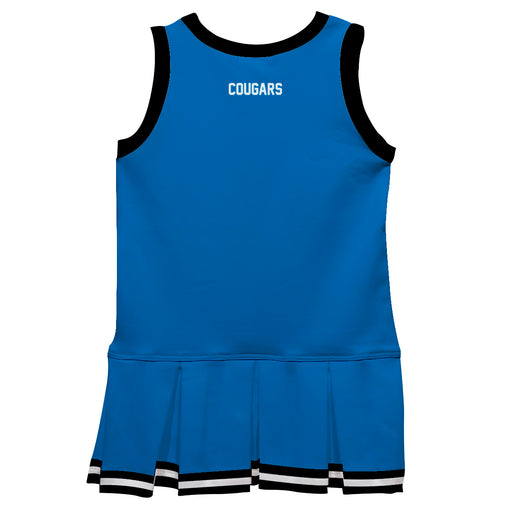 Cal State San Marcos Cougars Vive La Fete Game Day Blue Sleeveless Youth Cheerleader Dress - Vive La Fête - Online Apparel Store