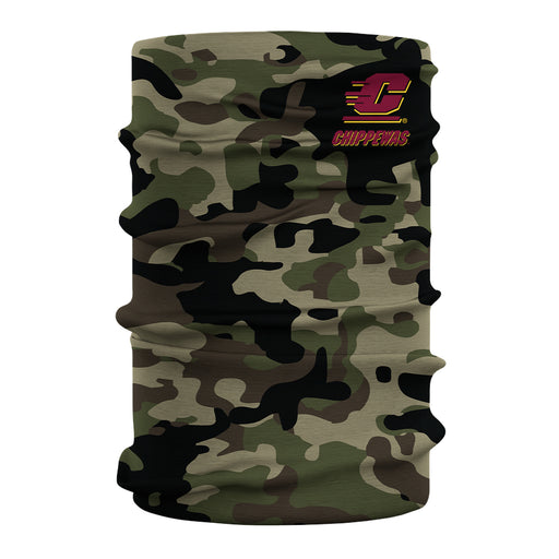 Central Michigan Chippewas Neck Gaiter Camo Green - Vive La Fête - Online Apparel Store