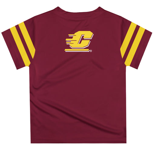 Central Michigan Chippewas Maroon Tee Shirt Short Sleeve - Vive La Fête - Online Apparel Store