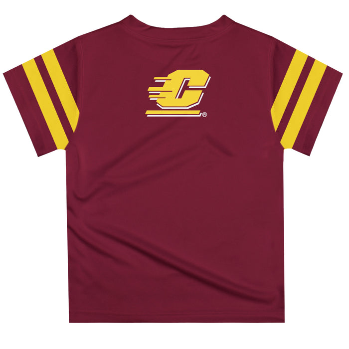 Central Michigan Chippewas Maroon Tee Shirt Short Sleeve - Vive La Fête - Online Apparel Store