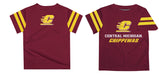 Central Michigan Chippewas Maroon Tee Shirt Short Sleeve - Vive La Fête - Online Apparel Store