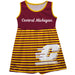 Central Michigan Chippewas Maroon Sleeveless Tank Dress With Gfold Stripes - Vive La Fête - Online Apparel Store