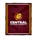 Central Michigan Chippewas Vive La Fete Kids Game Day Maroon Plush Soft Minky Blanket 36 x 48 Mascot