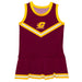 Central Michigan Chippewas Vive La Fete Game Day Maroon Sleeveless Cheerleader Dress