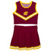 Central Michigan Chippewas Vive La Fete Game Day Maroon Sleeveless Cheerleader Set