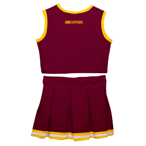 Central Michigan Chippewas Vive La Fete Game Day Maroon Sleeveless Cheerleader Set - Vive La Fête - Online Apparel Store
