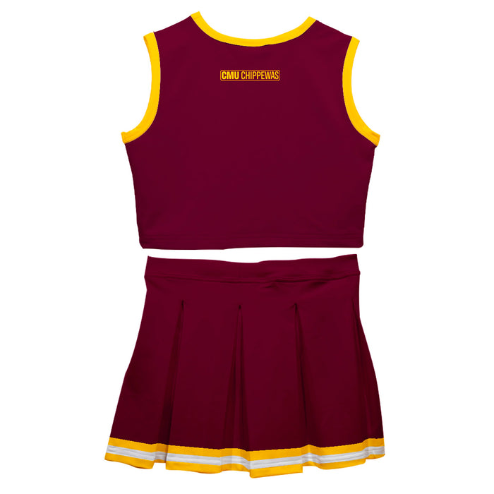 Central Michigan Chippewas Vive La Fete Game Day Maroon Sleeveless Cheerleader Set - Vive La Fête - Online Apparel Store
