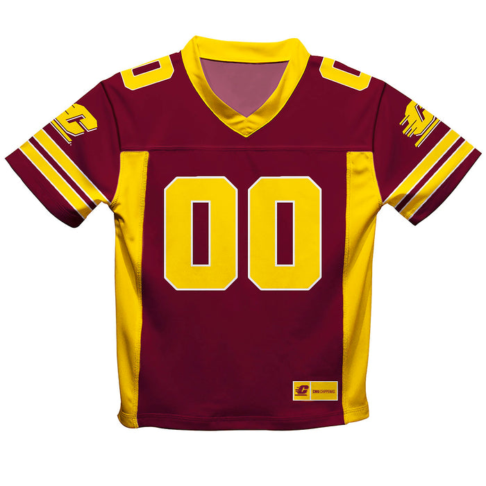 Maroon Yellow Football Tops Soccer Jersey For Kids Custom Football