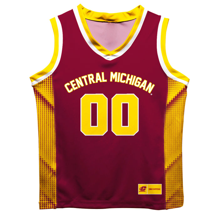 Central Michigan Chippewas Vive La Fete Game Day Maroon Boys Fashion Basketball Top