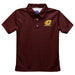 Central Michigan Chippewas Embroidered Maroon Short Sleeve Polo Box Shirt