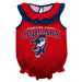 Columbus State Cougars Red Sleeveless Ruffle Onesie Logo Bodysuit by Vive La Fete