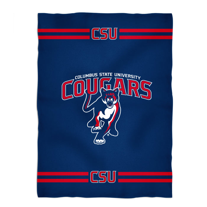 Columbus State Cougars Blanket Navy - Vive La Fête - Online Apparel Store