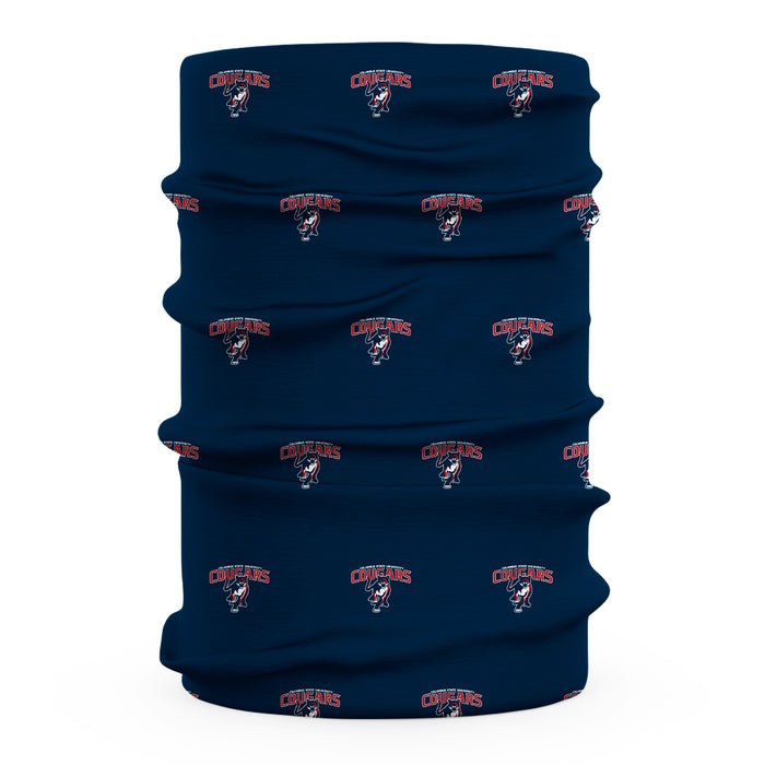 CSU Cougars Vive La Fete All Over Logo Game Day Collegiate Face Cover Soft 4-Way Stretch Two Ply Neck Gaiter - Vive La Fête - Online Apparel Store