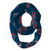 Columbus State Cougars Vive La Fete Repeat Logo Game Day Collegiate Women Light Weight Ultra Soft Infinity Scarf