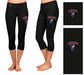 CSU Cougars Vive La Fete Game Day Collegiate Large Logo on Thigh and Waist Girls Black Capri Leggings - Vive La Fête - Online Apparel Store