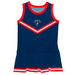 Columbus State Cougars Vive La Fete Game Day Blue Sleeveless Cheerleader Dress