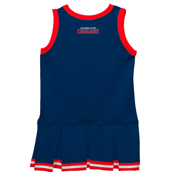 Columbus State Cougars Vive La Fete Game Day Blue Sleeveless Cheerleader Dress - Vive La Fête - Online Apparel Store