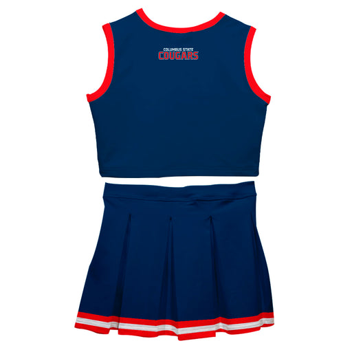 Columbus State Cougars Vive La Fete Game Day Blue Sleeveless Cheerleader Set - Vive La Fête - Online Apparel Store
