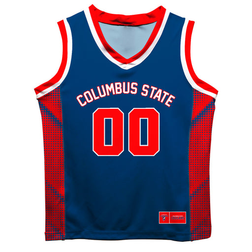 Columbus State Cougars Vive La Fete Game Day Blue Boys Fashion Basketball Top