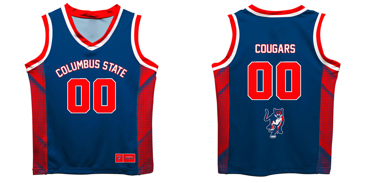 Columbus State Cougars Vive La Fete Game Day Blue Boys Fashion Basketball Top - Vive La Fête - Online Apparel Store