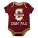 Charleston Cougars COC Vive La Fete Infant Game Day Maroon Short Sleeve Onesie New Fan Logo and Mascot Bodysuit - Vive La Fête - Online Apparel Store
