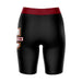 CofC Cougars COC Vive La Fete Game Day Logo on Thigh and Waistband Black and Maroon Women Bike Short 9 Inseam" - Vive La Fête - Online Apparel Store