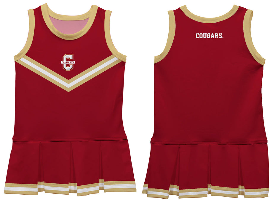 Charleston Cougars COC Vive La Fete Game Day Blue Sleeveless Cheerleader Dress - Vive La Fête - Online Apparel Store