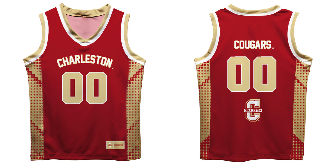 Charleston Cougars COC Vive La Fete Game Day Maroon Boys Fashion Basketball Top - Vive La Fête - Online Apparel Store