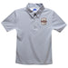 Charleston Cougars COC Embroidered Gray Stripes Short Sleeve Polo Box Shirt