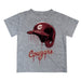 Charleston Cougars COC Original Dripping Baseball Helmet Heather Gray T-Shirt by Vive La Fete