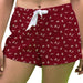 Charleston Cougars COC Vive La Fete Game Day All Over Logo Women Maroon Lounge Shorts
